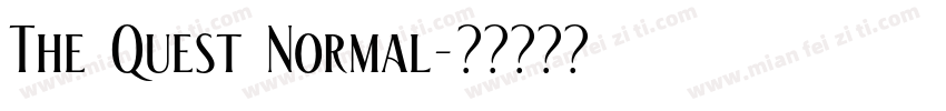 The Quest Normal字体转换